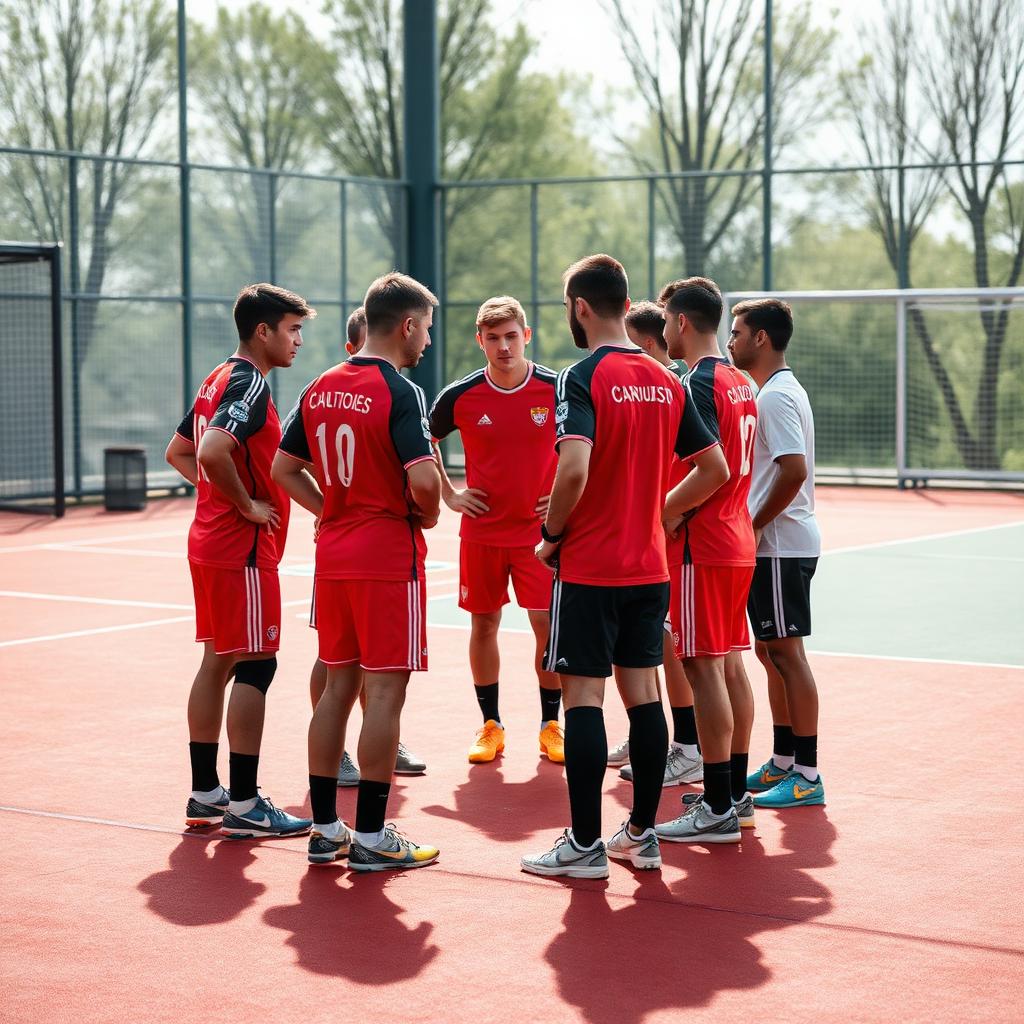 Team huddle