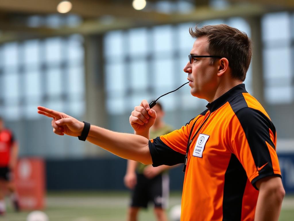 Referee on pitch